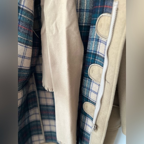 Gloverall Classic Made in England Wool-Blended Tan Hooded Coat size 42 Us /52 EU - Picture 9 of 16